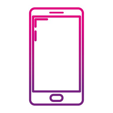 bozulmuş çizgi elektronik ekran smartphone teknoloji stil vektör çizim