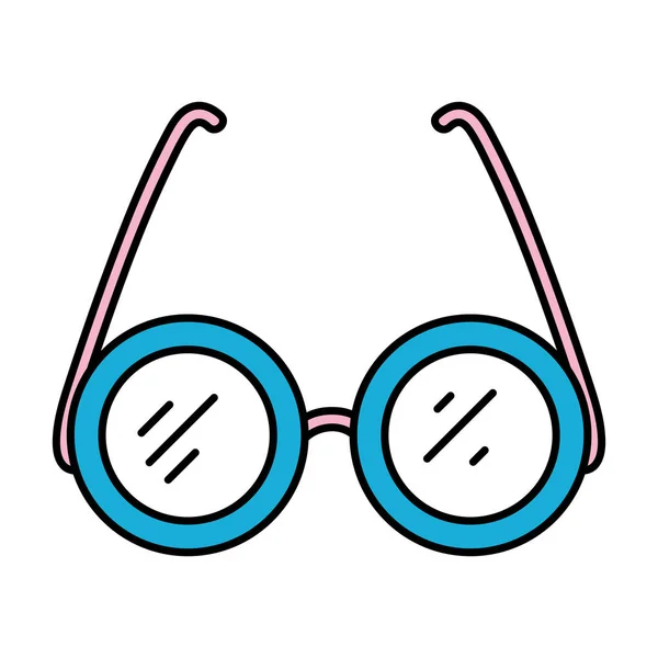 Objeto Gafas Ópticas Color Con Ilustración Vector Estilo Marco — Vector de stock