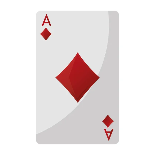 Van Diamanten Poker Card Game Vectorillustratie — Stockvector