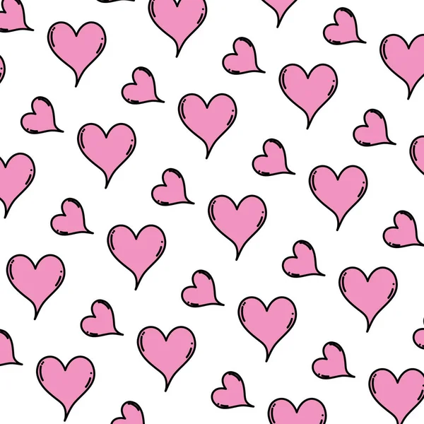 Color Lindo Corazón Amor Símbolo Fondo Vector Ilustración — Archivo Imágenes Vectoriales