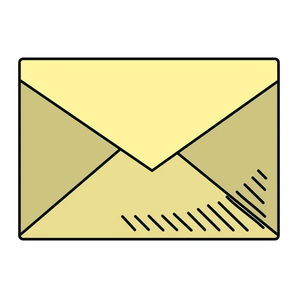 Mail Levelet Stílus Szöveg Üzenet Vektoros Illusztráció — Stock Vector