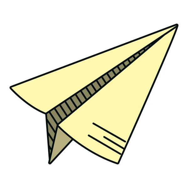 Origami Papier Plan Objet Design Vectoriel Illustration — Image vectorielle