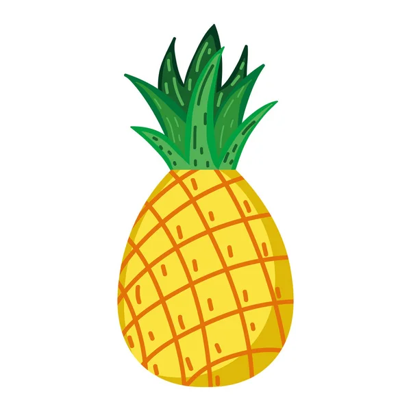 美味的菠萝新鲜水果营养向量例证 — 图库矢量图片