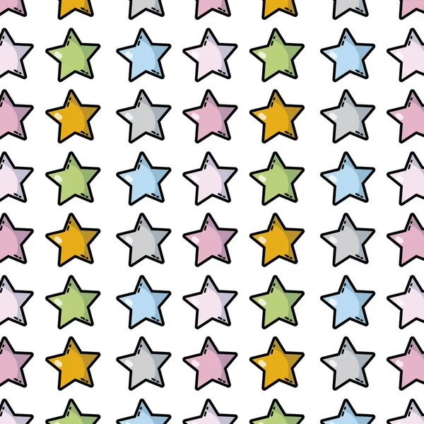 Αστέρια Ουρανό Διακόσμηση Φόντο Σχεδιασμό Εικονογράφηση Φορέα — Διανυσματικό Αρχείο