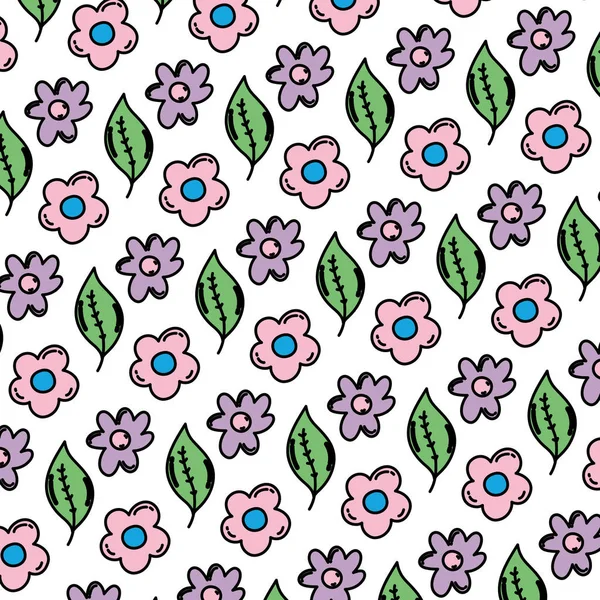 color beauty flower exotic leaf background vector illustration