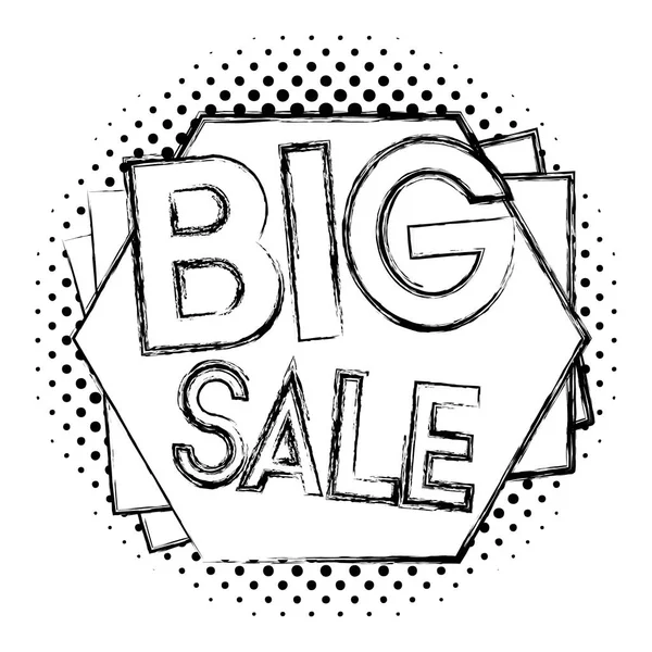 Grunge Special Big Offer Sale Label Vector Illustration — Stock Vector