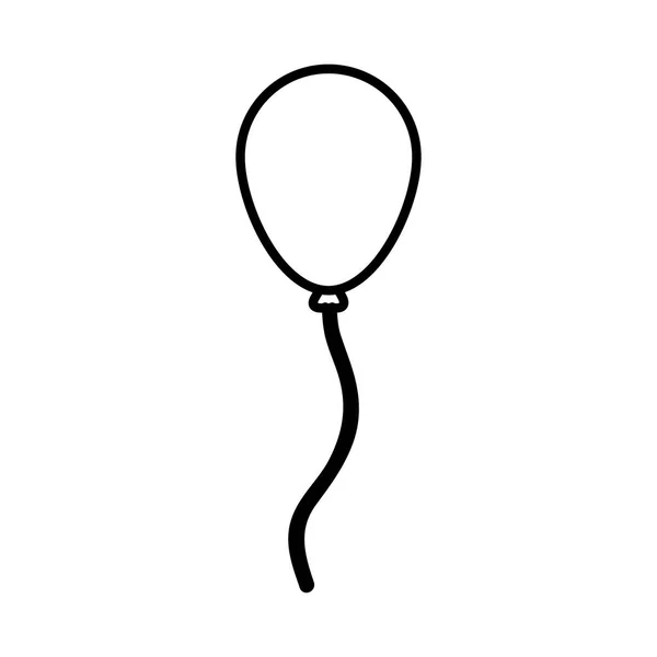Γραμμή Μπαλόνι Κόμμα Διακόσμηση Αντικείμενο Στυλ Εικονογράφηση Φορέα — Διανυσματικό Αρχείο