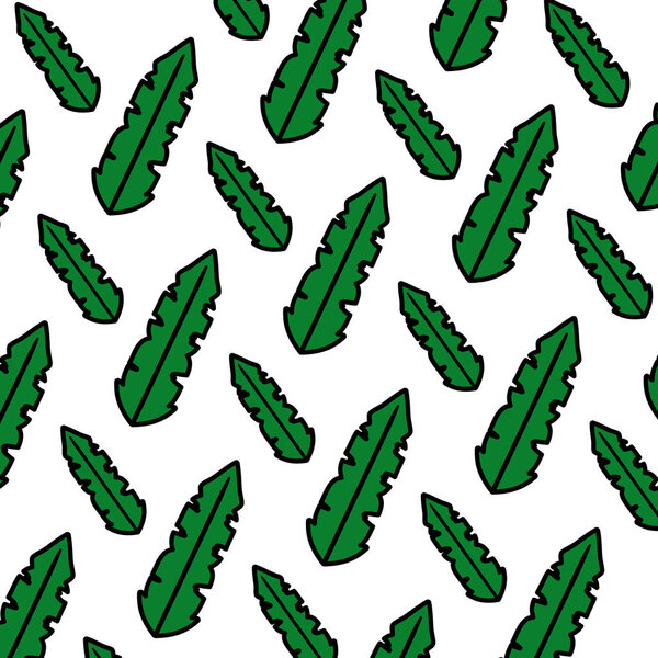 color botanic tropical leaf style background vector illustration