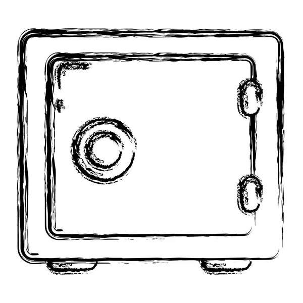 Caja Fuerte Metal Grunge Para Financiar Ilustración Vectores Seguridad — Archivo Imágenes Vectoriales