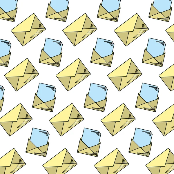 电子邮件文本消息样式背景向量插图 — 图库矢量图片