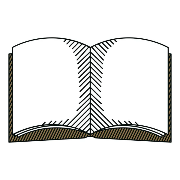 Ανοιχτό Βιβλίο Εκπαίδευσης Σχολείο Εργαλείο Διανυσματικά Εικονογράφηση — Διανυσματικό Αρχείο