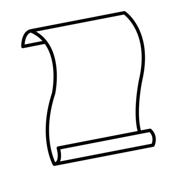 Γραμμή Φύλλου Χαρτιού Έγγραφο Σημείωση Σχεδιασμό Εικονογράφηση Φορέα — Διανυσματικό Αρχείο