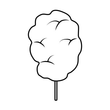 satır tatlı kabarık şeker ipi Aperatif vektör çizim