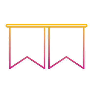 bozulmuş satır güzel kurdeleler dekorasyon olay stil vektör çizim