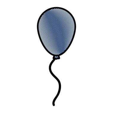 sevimli balon dekorasyon nesne tasarlamak vektör doodle