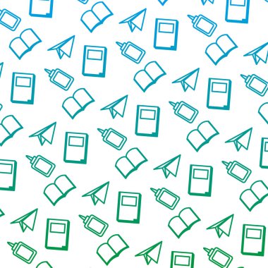 Okul araçları eğitim arka plan tasarlamak vektör