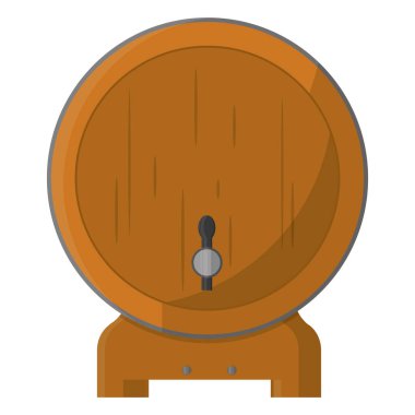 renk açık varil içki alkol içecek vektör çizim