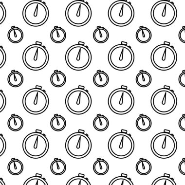 satır Chronometre ölçü birimi saat nesne arka plan vektör çizim