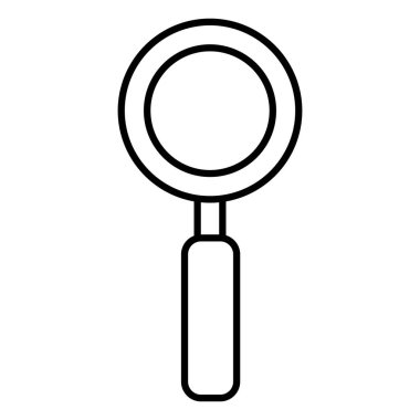 satır Büyüteç aracı zum arama vektör çizim