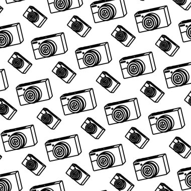 satır profesyonel dijital fotoğraf makinesi teknoloji arka plan vektör çizim