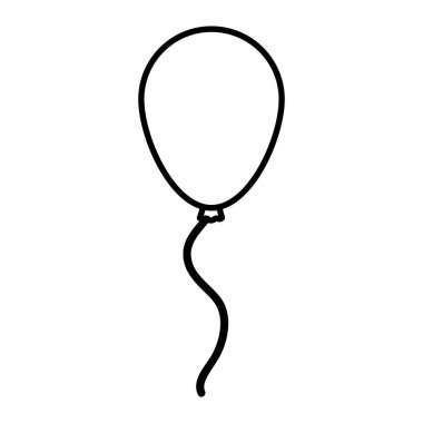 satır sevimli balon dekorasyon nesne tasarlamak vektör