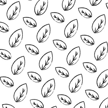 Grunge botanik güzel yaprak egzotik arka plan vektör çizim