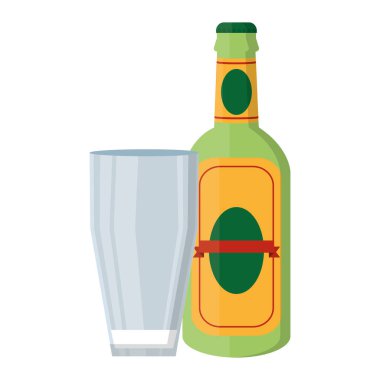 likör likör şişesi içecek cam vektör çizim ile