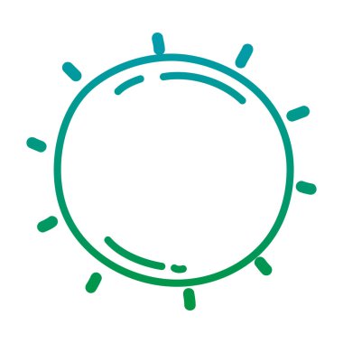 bozulmuş satır Parlatıcı sun ray weather simge vektör çizim