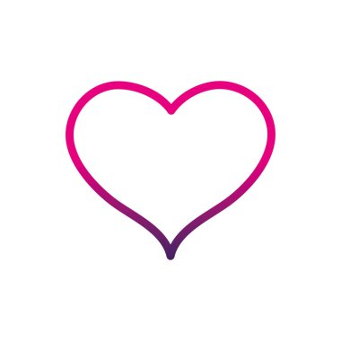 satır sevimli kalp işareti dekorasyon tasarım vektör çizim seviyorum