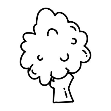 satır doğal ağaç SAP yaprakları stil vektör çizim ile