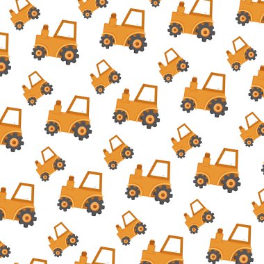 agrimotor Traktör Çiftlik Ekipmanları arka plan vektör çizim