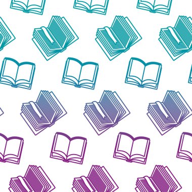 bozulmuş hattı açık kitap eğitim nesne arka plan vektör çizim