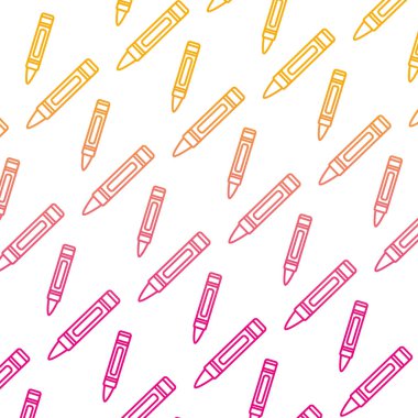 bozulmuş satır güzel mum boya kalem sanat arka plan vektör çizim