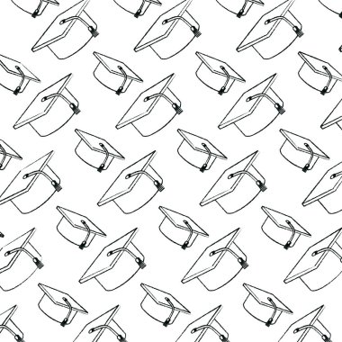 Grunge mezuniyet ucu stilini töreni arka plan vektör çizim için