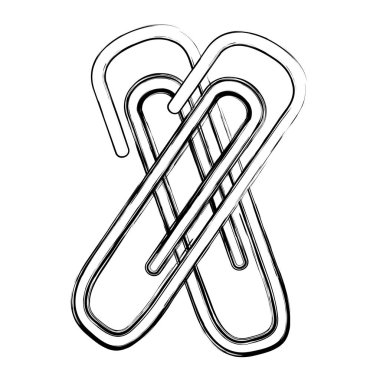 Grunge metal klipleri aracı office kağıt vektör çizim için