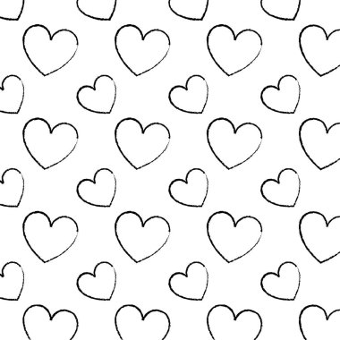 Grunge kalp şekli aşk sembolü arka plan vektör çizim