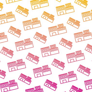 satır Sanayi Fabrikası Makine bitki arka plan vektör çizim bozulmuş