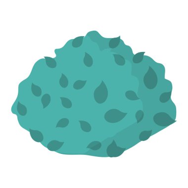 egzotik bush tesisi tropikal yaprak vektör çizim ile