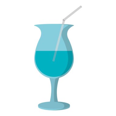 cam vektör çizim rengi taze yüzlü tatlı içecek