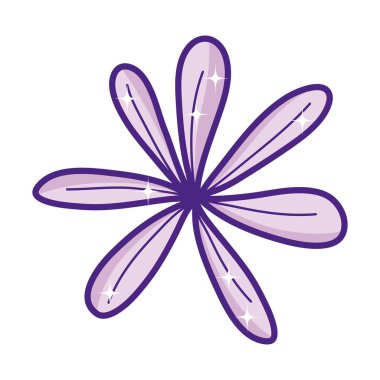 doğa güzellik çiçek egzotik tarzı vektör çizim