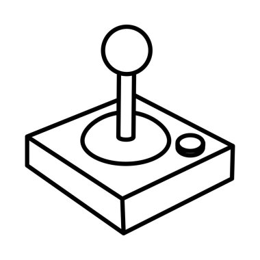 çizgi video oyunu el düğme konsol simülatörü vektör çizim