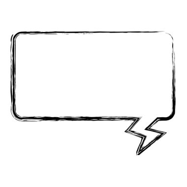 Grunge sohbet kabarcık metin bilgi mesaj vektör çizim