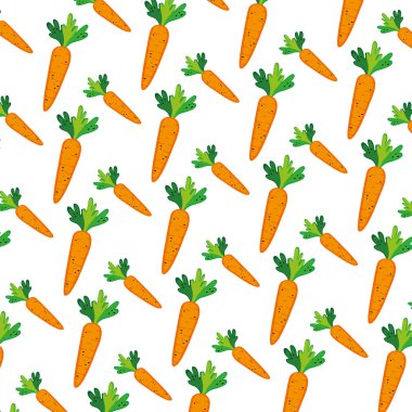 sağlıklı havuç organik sebze arka plan vektör çizim