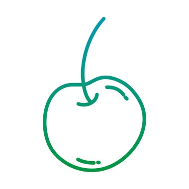 bozulmuş satır lezzetli kiraz organik meyve vitamini vektör çizim