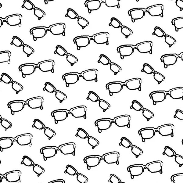Grunge Moda Óculos Sol Objeto Estilo Fundo Vetor Ilustração — Vetor de Stock