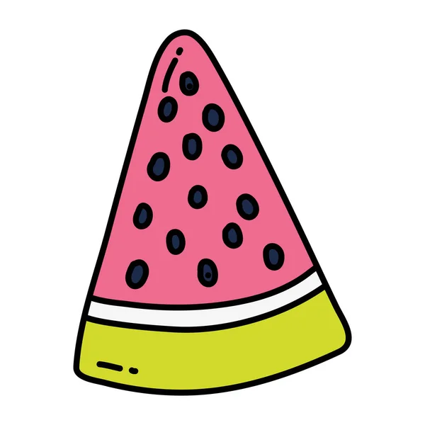 颜色美味西瓜有机水果维生素向量例证 — 图库矢量图片