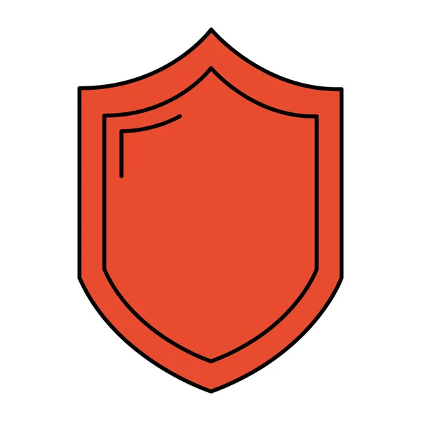 Χρώμα Ασφαλείας Shield Web Προστασίας Πρόσβασης Εικονογράφηση Φορέα — Διανυσματικό Αρχείο