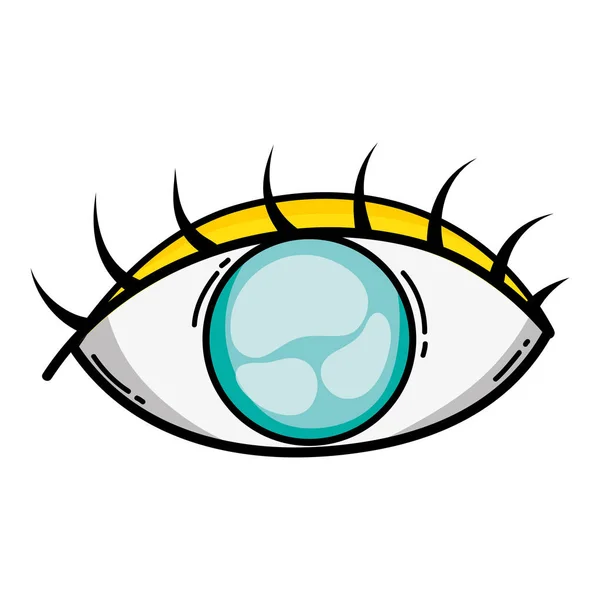 Mänskliga Grafisk Vision Eye Design Vektorillustration — Stock vektor