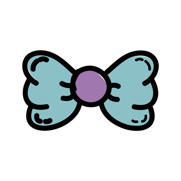 可爱的丝带蝴蝶结装饰设计向量例证 — 图库矢量图片