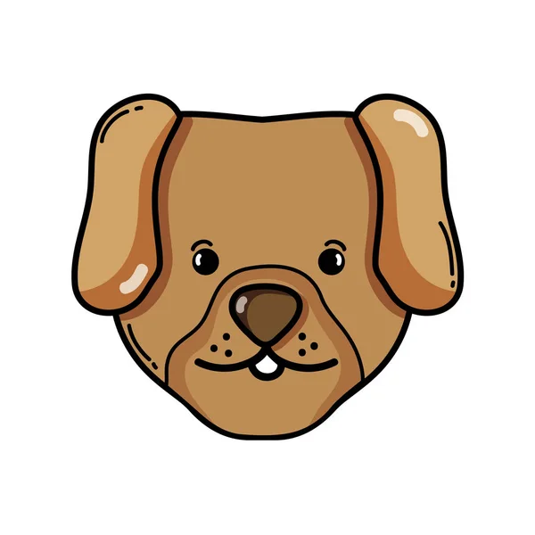 Милая Собачья Голова Векторная Иллюстрация Животных — стоковый вектор